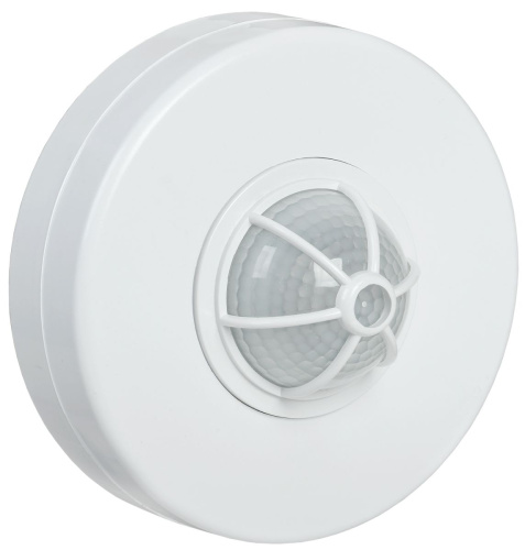 Датчик движения 1100Вт ДД 024В потолочный белый 180-360 град, дальность 6м, IP33, ИЭК                                        