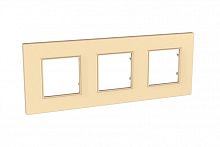 Рамка Unica Quadro 3м карамель универсальная SchE          