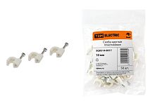 Скоба 10мм круглая пластиковая (50шт) ТДМ          