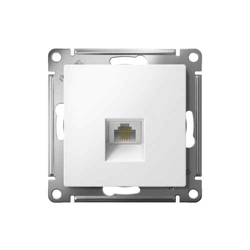 Розетка c/у AtlasDesign RJ11 1м белый механизм (телеф.) (упак-10шт) SchE                                         фото 2                    