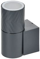 LIGHTING Светильник уличный 5107 настенный под лампу GU10 IP65 серый IEK          