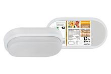 Светильник светодиодный ЖКХ  12Вт 4000К IP65 овал ДПП 2801 Народный ТДМ          