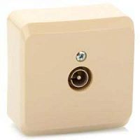 Розетка о/у Этюд TV 1м кремовый 1dB (индивид.) (упак-25 шт) SchE          