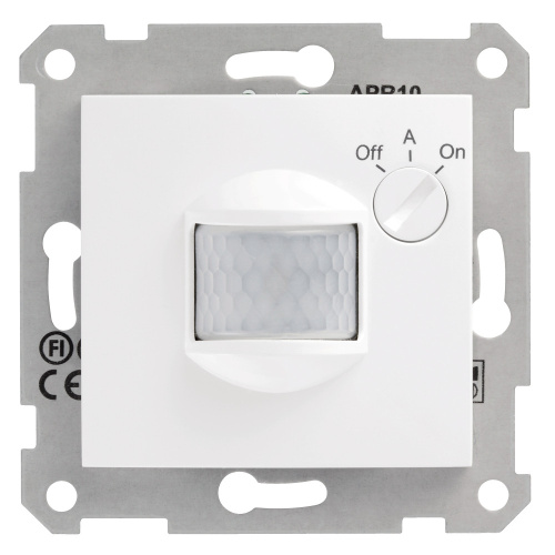 Датчик движения с/у Sedna белый механизм 10А 230В с выдержкой времени и регулированием мин.осв. SchE                                        