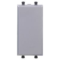 Выключатель модульный "Avanti", "Закаленная сталь", 1 модуль          