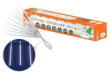 Гирлянда "Сосульки", падающий белый свет, 30 см, 8 шт в комплекте, 3,8 м, ТДМ          