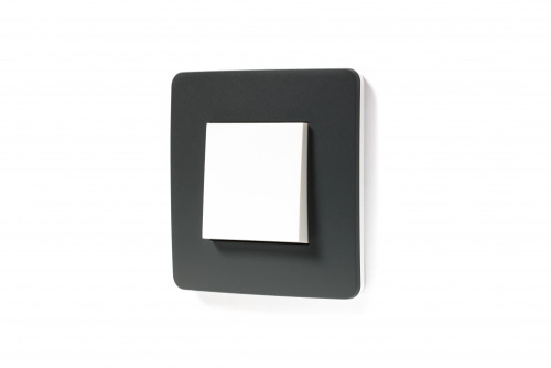 Рамка Unica Studio 1м дым-серый (упак-10шт) SchE                                         фото 3                    