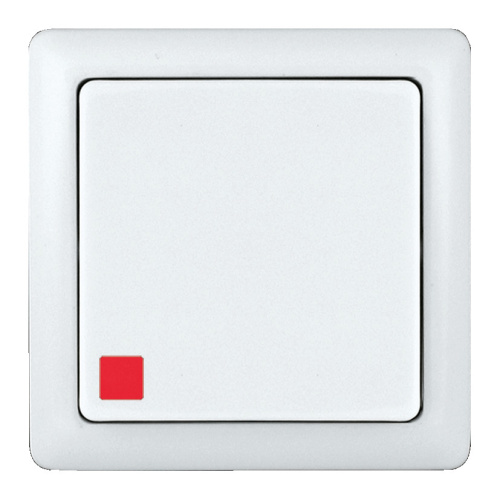 Выключатель ХИТ О/У 1-кл.с подсветкой, белый  6А, 250В, SchE                                         фото 2                    