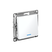 Переключатель с/у AtlasDesign 1кл. белый, механизм IP20 10А с инд. на 2 направления (упак-20шт) SchE          