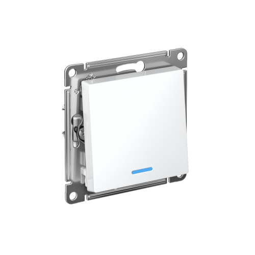 Переключатель с/у AtlasDesign 1кл. белый, механизм IP20 10А с инд. на 2 направления (упак-20шт) SchE                                        