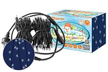 Гирлянда светодиодная СГУ100Б10, 10м, мерц-е, 6500К, каучук чер., посл. подкл, IP65, 250 В, ТДМ          