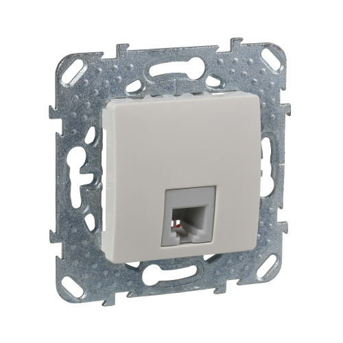 Розетка с/у Unica RJ11 1м бежевый механизм (телеф.) 4 конт. (упак-10шт) SchE                                         фото 5                    