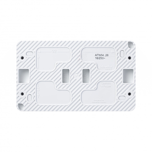 Розетка о/у AtlasDesign Profi54 2м с/з с з/ш белый IP54 16А SchE                                         фото 2                    