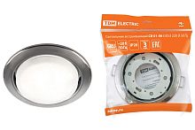 Светильник встраиваемый СВ 01-06 GX53 220 В 50 Гц чёрный хром ТДМ          