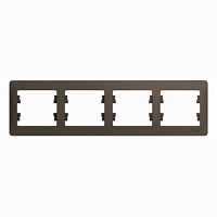 Рамка GLOSSA 4м шоколад горизонтальная SchE          