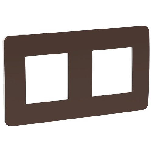 Рамка Unica Studio 2м шоколад/белый, универсальная (упак-5шт) SchE                                         фото 2                    