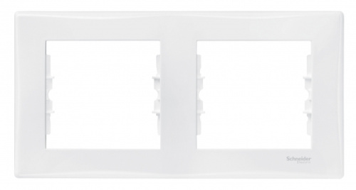 Рамка Sedna 2м белый горизонтальная (упак-25шт) SchE                                         фото 2                    