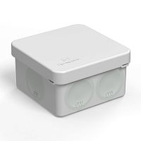 Коробка распределительная для прямого монтажа двухкомпонентная HF 70х70х40 (150шт/кор) Промрукав          