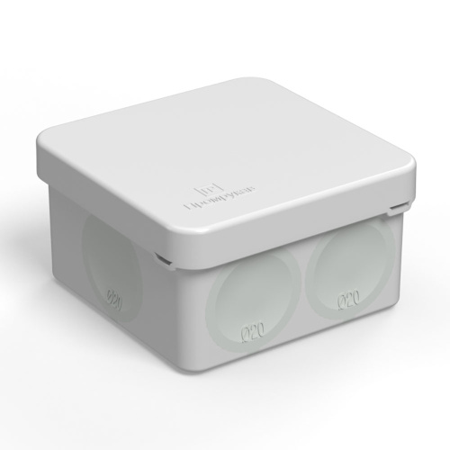 Коробка распределительная для прямого монтажа двухкомпонентная HF 70х70х40 (150шт/кор) Промрукав                                        