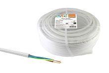 Провод ПВС 3х2,5 (100м), монтажно-бытовой, белый Народный ТДМ          
