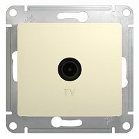Розетка с/у GLOSSA TV 1м бежевый механизм 4DB проходная (упак-10шт) SchE          