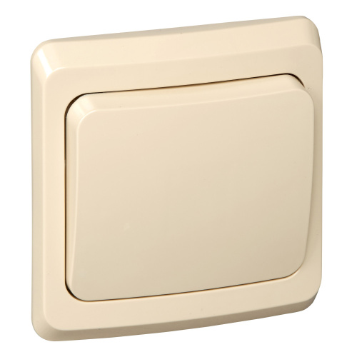 Переключатель с/у Этюд 1кл. кремовый, IP20 10А на 2 направления (упак-20шт) SchE                                        