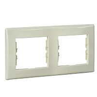 Рамка Sedna 2м бежевый горизонтальная IP44 (упак-1шт) SchE          