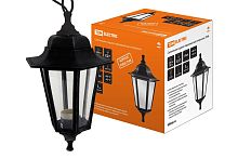 Светильник садово-парковый НСУ 06-60-001 шестигранник, подвес, пластик, черный ТДМ          