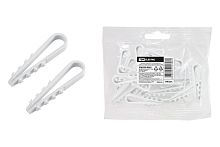 Дюбель-хомут 5-10мм нейлон белый (100шт) ДХК-10 ТДМ          