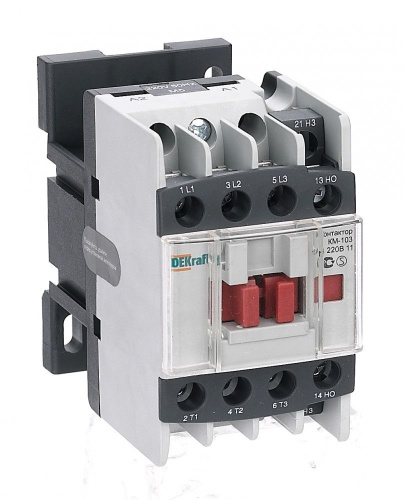 Контактор  12А 380В АС3 КМ-103 DEKraft                                        