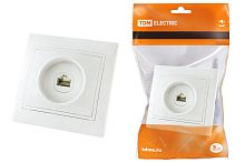 Розетка с/у Таймыр RJ11 1м белый (телеф.) ТДМ          