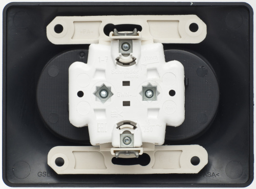 Розетка с/у GLOSSA 2м б/з шоколад IP20 в сборе 16А 250В SchE                                         фото 7                    