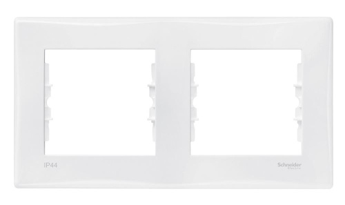 Рамка Sedna 2м белый горизонтальная IP44 (упак-1шт) SchE                                         фото 3                    