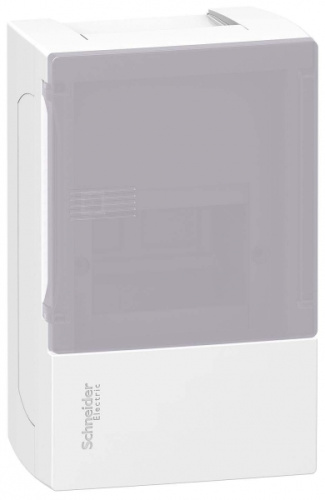 Бокс MINI PRAGMA IP40 1ряд/4мод.нав.дым. дв. SchE MIP12104T                                         фото 2                    