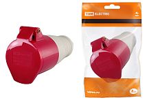 Розетка 234 переносная 3Р+РЕ 63А 380В IP54 ТДМ          