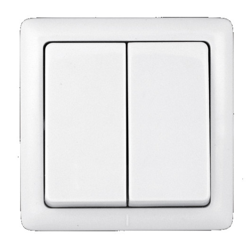 Выключатель ХИТ О/У 2-кл. 6А, белый 250В, SchE                                         фото 2                    